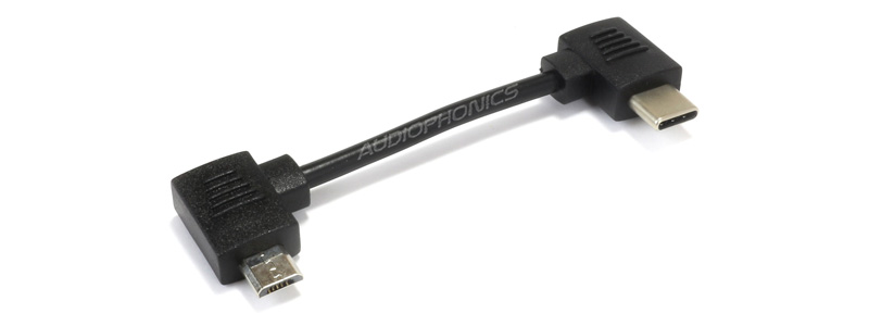 xDuoo XC-10 Câble Adaptateur Micro USB Mâle vers USB-C Mâle 8.5cm