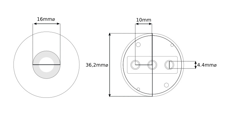 Entraxe connecteur Wattgate 390I AG