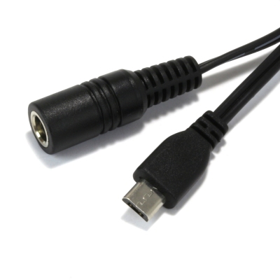 DC jack female to Micro-USB