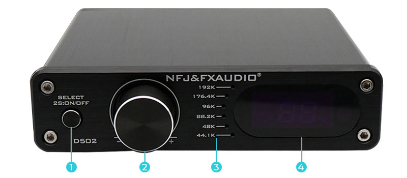 FX-Audio D502 Face avant