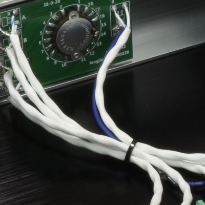 XLR source selector Teflon cables