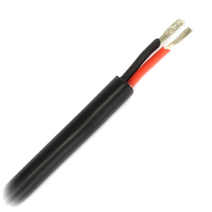 Câble double Conducteur Silicone 1mm² Noir (Au mètre)