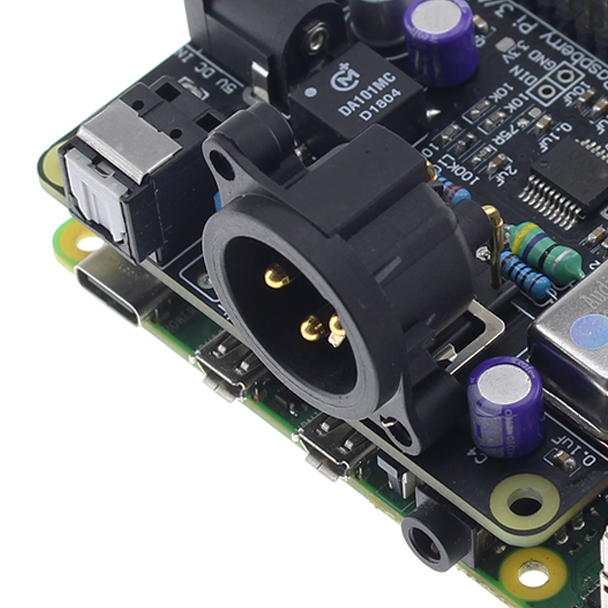 XLR AES EBU Raspberry PI SBC