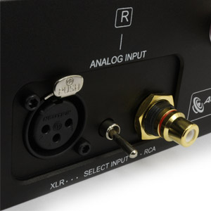 RCA jack and XLR power amplifier