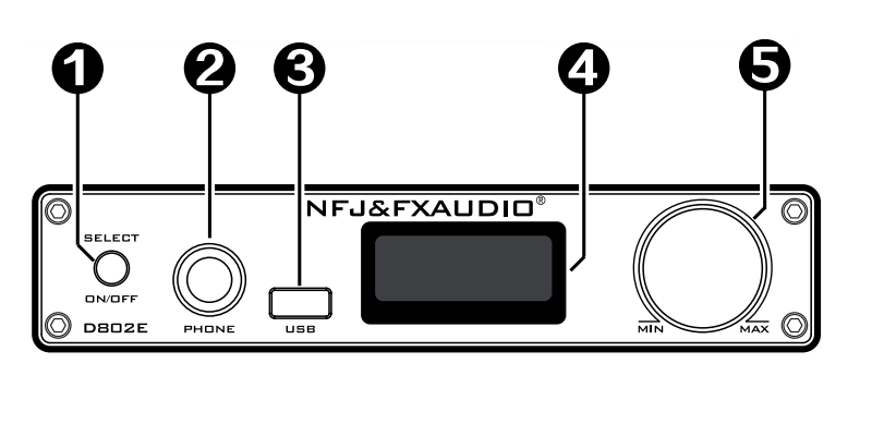 E D802 FX Audio Front