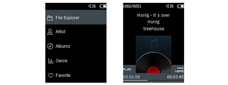 DAP Baladeur HiFi Compact 24bit 192kHz DSD64