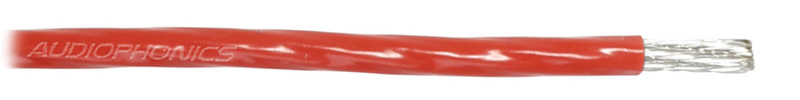 Fil de câblage Cuivre / Argent 4mm² Gaine PTFE Ø 3.6mm Rouge