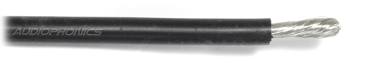 Fil de câblage Cuivre OFC Étamé 5.3mm² Gaine Silicone Ø 5.5mm Noir