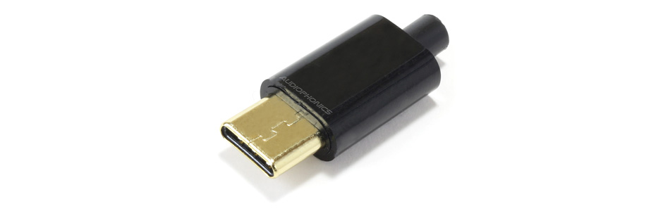 Câble USB 2.0 USB-B mâle vers USB-C réversible mâle Plaqué Or OTG 2m -  Audiophonics