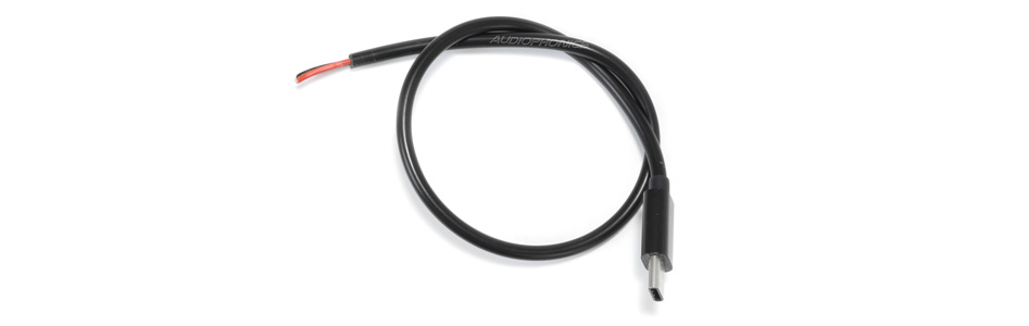Câble d'Alimentation USB-C Mâle vers Fils Nus 22AWG 25cm