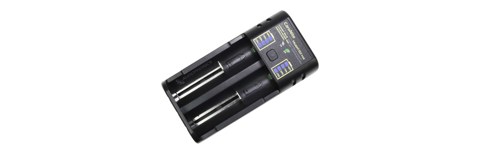 Chargeur d'Accumulateurs 2 Emplacements 4.2/1.48V 1A/2A