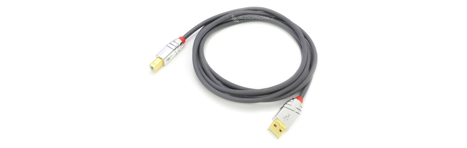 Lindy Cromo Line Câble USB-A Mâle / USB-B Mâle 2.0 Plaqué Or 2m