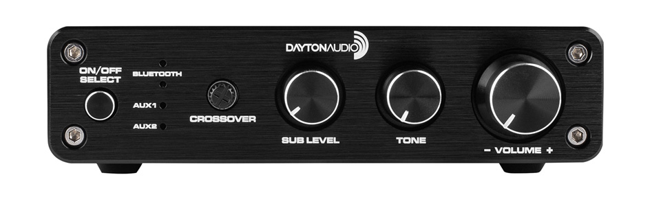 DAYTON AUDIO DTA-2.1BT2 Amplificateur 2.1 Class D Bluetooth avec Contrôle de Tonalité 2x50W + 100W