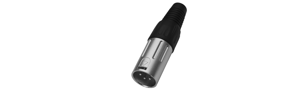 Monacor XLR-804/P Connecteur XLR 4 Pôles Mâle Ø9mm