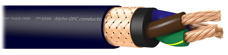 Furutech FP-S55N Limited Edition Câble Secteur Cuivre OFC Nano Liquide Argent Or Traitement Alpha 5.26mm² Ø18mm