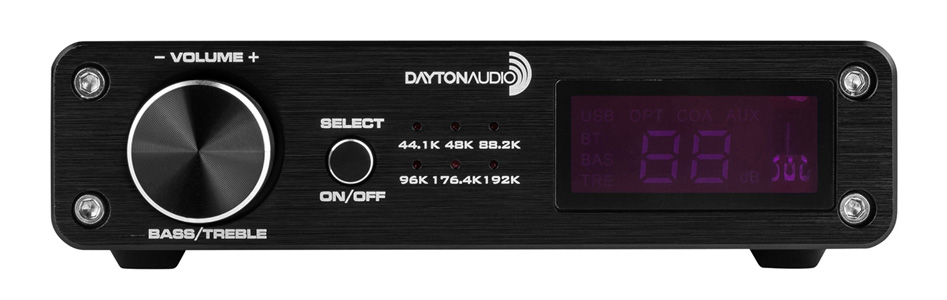 Dayton Audio DTA-Pro Amplificateur Class D Bluetooth Sortie Subwoofer 2x50W