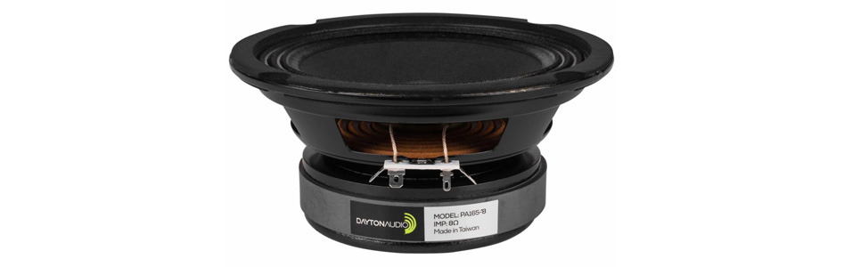 Dayton Audio PA165-8 Haut-Parleur de Grave / Bas Médium 75W 8 Ohm 92.9dB 80Hz - 5kHz Ø15.2cm