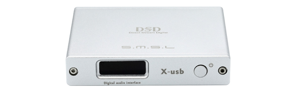 SMSL X-USB II Interface USB XMOS U208 vers I2S LVDS HDMI / Optique / Coaxial 32bit 768kHz DSD512 Argent