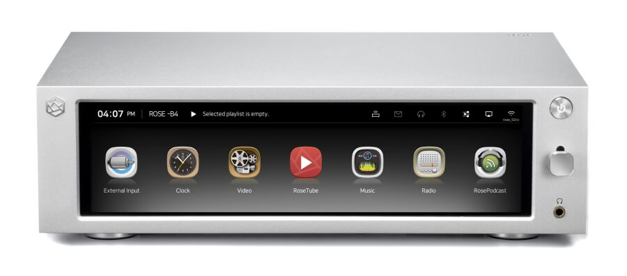 NAS with touchscreen media player to stream 4K