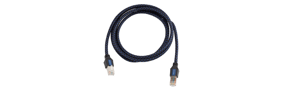 Câble Ethernet RJ45 Cat7 Cuivre Plaqué Argent Triple Blindage 0.129mm² 0.6m