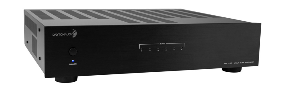 Dayton Audio MA1260 Amplificateur Multi-Zones 12 Canaux 60W