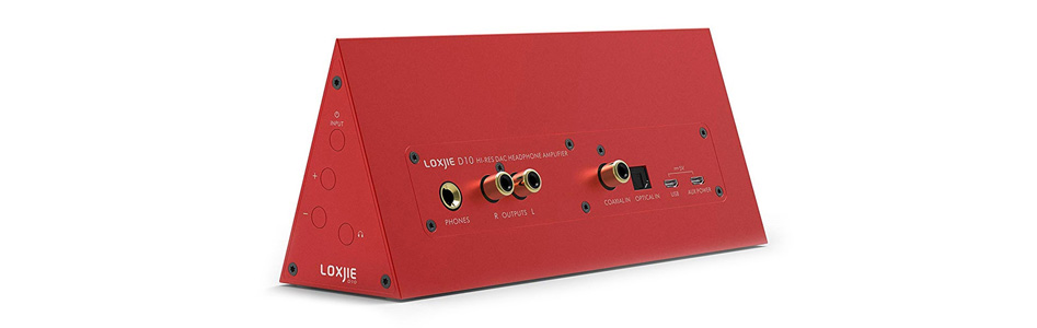 Loxjie D10 Amplificateur Casque et DAC ES9038Q2M 32bit 768kHz DSD512 Rouge