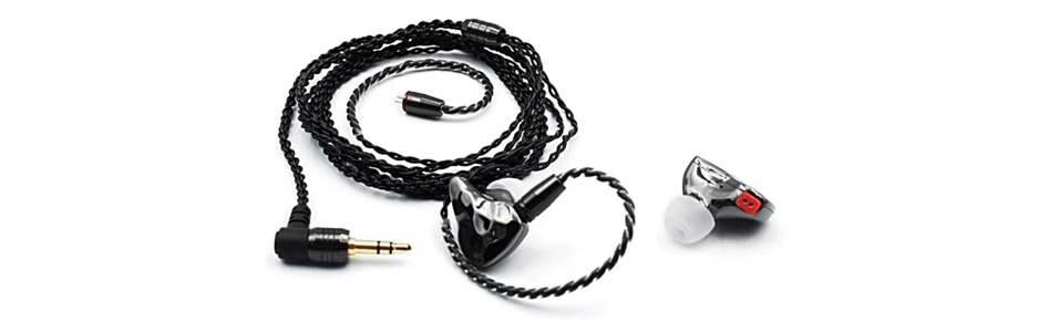 Ikko Obsidian OH01 Écouteurs Intra-Auriculaires IEM Hybrides Dynamique et Balanced Armature