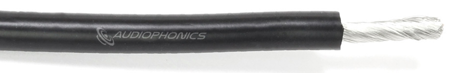 Cuivre OFC étamé 4.2mm² (11AWG) gaine silicone Ø5mm noir