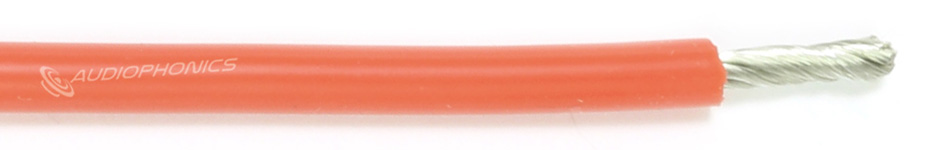 Cuivre OFC étamé 4.2mm² (11AWG) gaine silicone Ø4mm rouge