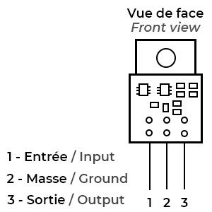 Sparkos Labs 7824 Régulateur de tension discret +24V