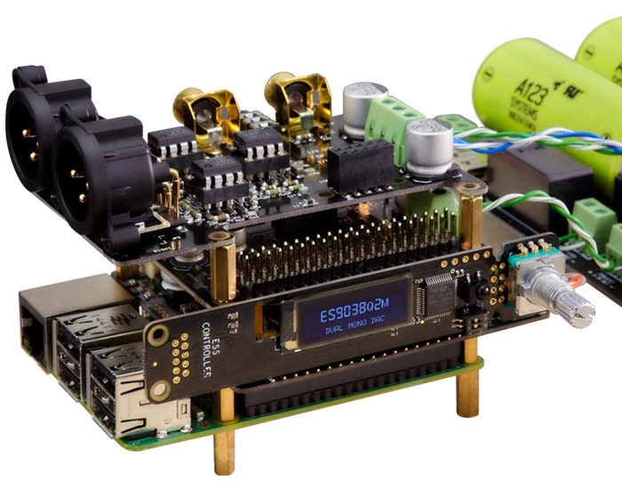 Ian Canada Dual Mono ES9038Q2MPi DAC HAT Raspberry Pi / I2S & SPDIF / PCM DSD