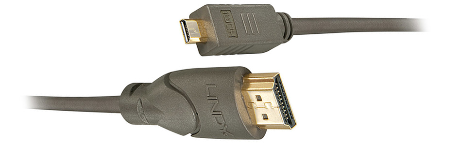 LINDY Câble HDMI vers Micro HDMI 2.0 High Speed Compatible Ultra HD 0.5m