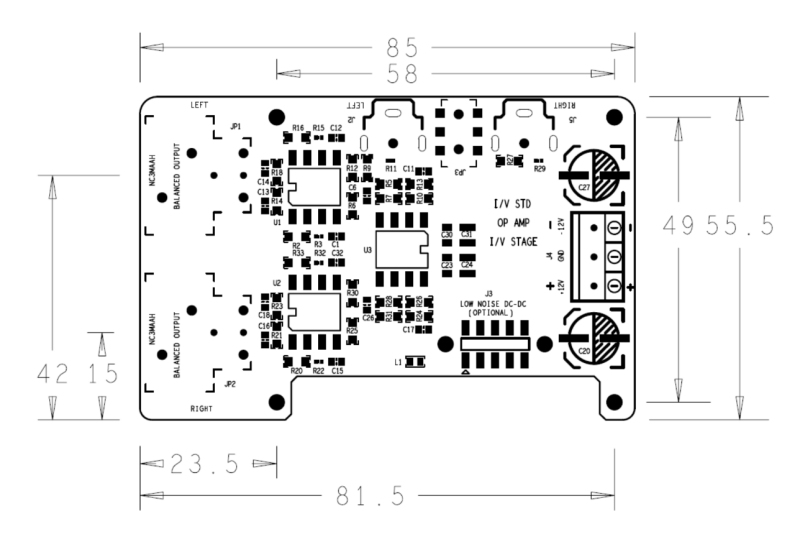 IVSTD dimensions pcb