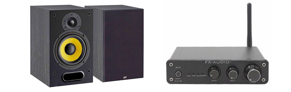 Pack Enceintes Bibliothèques Davis Acoustics MIA 20 + Amplificateur SMSL SA-36A Plus