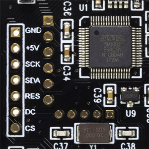 Audiophonics ES9038Q2M DAC I-Sabre ES9038Q2M Raspberry Pi / I2S & SPDIF / PCM DSD Alimentation Micro USB