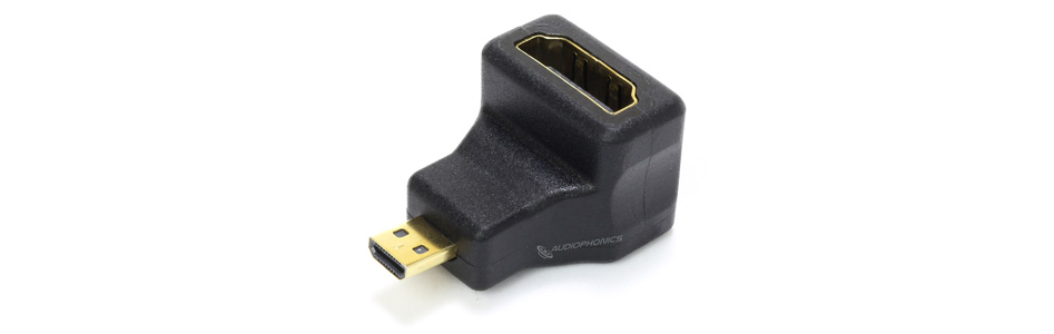 Adaptateur Micro HDMI Mâle vers HDMI Femelle Coudé 90°