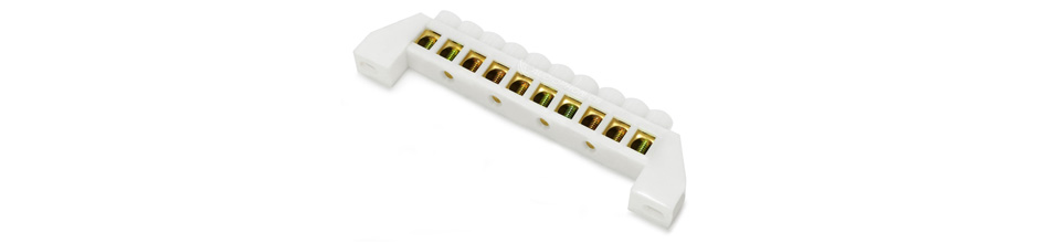 Domino isolé 10 ports Ø6.5mm