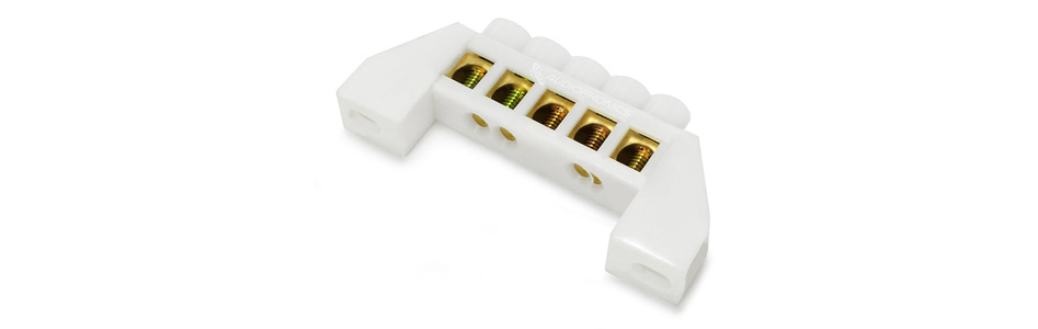 Domino isolé 5 ports Ø6.5mm