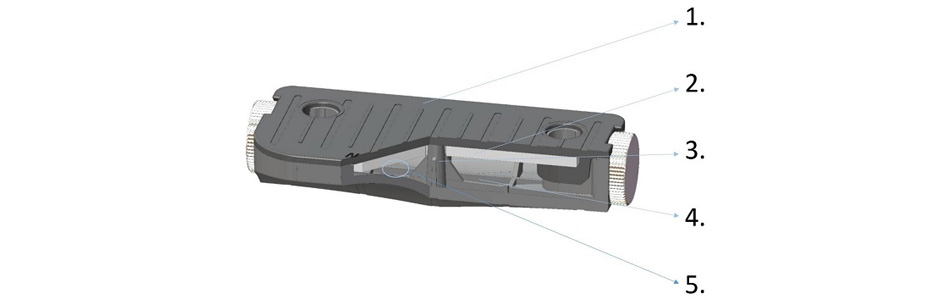 Furutech NCF Booster Signal L Support Plat pour Câbles et Connecteurs