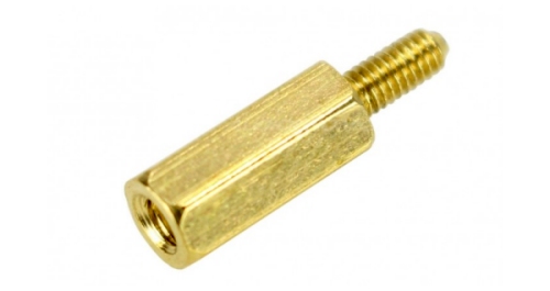 Brass Spacers M2.5x12mm Male / Female (x10)