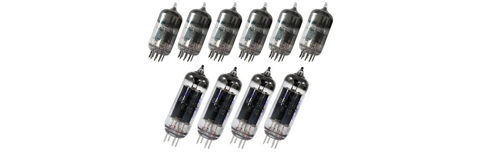 Tubes de Remplacement Appairés pour Audio-GD Vacuum 6x 6H2N-EB (6N2PEV) + 4x 6U4N-EB (6Z4)