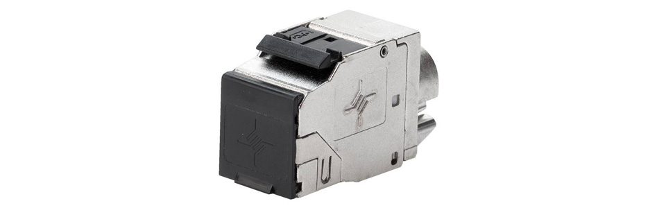 Telegärtner AMJ Embase RJ45 Ethernet Cat 8.1 High End Métal