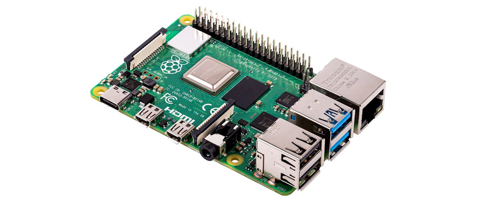 Raspberry Pi 4 Modèle B RAM 1Gb Micro HDMI Ethernet Gigabit WiFi Bluetooth 5.0 4x USB 1.5GHz