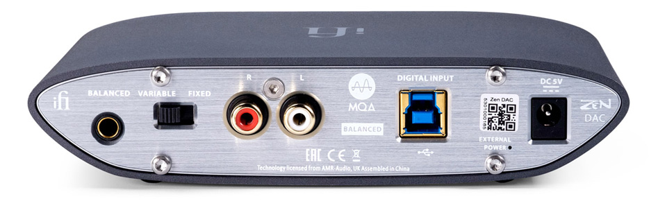 iFi Audio Zen DAC Convertisseur Symétrique Burr Brown USB XMOS MQA 192kHz DSD256