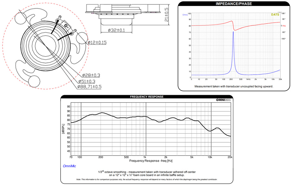 Dayton Audio DMA80-4 Haut-Parleur Large Bande Aluminium 25W 4Ω 88dB 90Hz-20000Hz Ø7.6cm