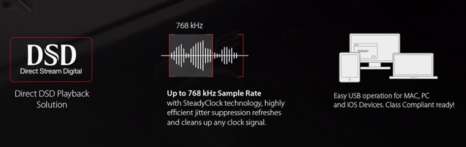 RME ADI-2 Balanced DAC Headphone Amplifier AK4490 32bit 768kHz DSD256 Black