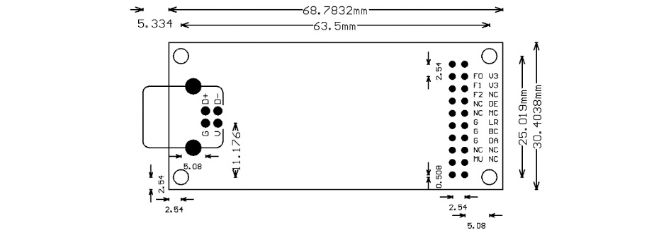 Interface USB vers I2S S/PDIF XMOS XU208 32bit 384kHz DSD256