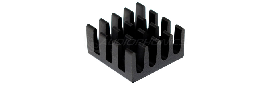 Radiateur Dissipateur Thermique Aluminium 14x14x7mm Noir