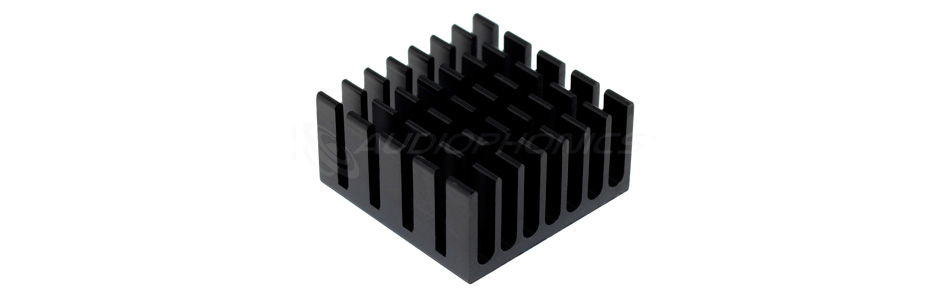 Radiateur Dissipateur Thermique Aluminium 14x14x7mm Noir