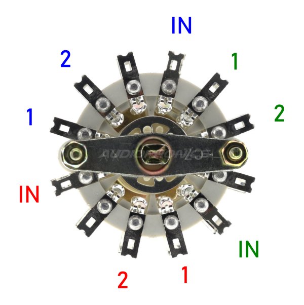 Schema connexion selecteur rotatif